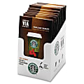 Starbucks® VIA™ Ready Brew Coffee, Italian Roast, 0.1 Oz Per Bag, Carton Of 8 Bags 1 thumbnail image
