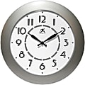 Infinity Instruments Berkeley 14 1/2" Round Wall Clock, Brushed Nickel 1 thumbnail image