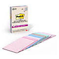 Post-it® Paper Super Sticky Notes, 360 Total Notes, Pack Of 8 Pads, 4" x 6", 100% Recycled, Wanderlust Pastels, 45 Sheets Per Pad 1 thumbnail image