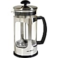 Mr. Coffee Daily Brew 1.2QT Coffee Press, Glass - Cooking, Brewing - Silver - Glass, Stainless Steel Body - 1