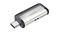 SanDisk® Ultra Dual Drive USB 3.1 Type-C, 32GB, Silver/Black  1 thumbnail image