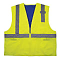 Ergodyne Chill-Its 6668 Hi-Vis Safety Cooling Vest, X-Large, Lime