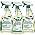 Citrus II Germicidal Cleaner - Ready-To-Use Spray - 22 fl oz (0.7 quart) - Citrus ScentBottle - 3 / Pack - White, Green