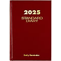 2025 AT-A-GLANCE® Daily Reminder Standard Diary, 5-3/4" x 8-1/4?, Red, SD3891325