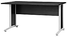 Tvilum-Scanbirk Prima Sit Or Stand Flat Desk Top, Black 1 thumbnail image