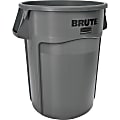 Rubbermaid Commercial Brute 44-Gallon Vented Utility Containers - 44 gal Capacity - Round - Gray - 4 / Carton 1 thumbnail image