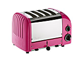 Dualit NewGen Extra Wide Slot Toaster 4 Slice Chilly Pink Office Depot