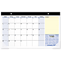 2024-2025 AT-A-GLANCE® QuickNotes 13-Month Compact Monthly Desk Pad Calendar, 18" x 11", January 2024 To January 2025, SK71000