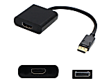 AddOn 8in DisplayPort to HDMI Adapter Cable - Adapter - DisplayPort male to HDMI female - 7.9 in - black 1 thumbnail image