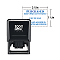Custom 2000 Plus® PrintPro™ Self-Inking Date Stamp, Economy, 55D/Rectangle, 1-1/2" x 2-1/4", 70% Recycled, 1- Or 2-Color 1 thumbnail image