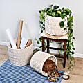 Honey Can Do Cozy Weave Baskets, 7”H x 12”W x 12”D, Natural White, Set Of 3 Baskets 1 thumbnail image