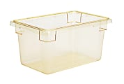 Cambro Camwear 9"D Food Boxes, 12" x 18", Safety Yellow, Set Of 6 Boxes