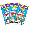Trend SuperSpots Stickers, Everyday Favorites, 2,500 Stickers Per Pack, Set Of 3 Packs
