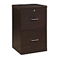 Office Star™ Alpine 17"D Vertical 2-Drawer File Cabinet With Lockdowel™ Fastening System, Espresso 1 thumbnail image
