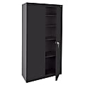 Sandusky Value Series 36"W Light Duty Storage Cabinet, Black 1 thumbnail image
