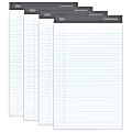 Office Depot® Brand Professional Writing Pads, 8 1/2" x 14", Legal/Wide Ruled, 50 Sheets, White, Pack Of 4 1 thumbnail image
