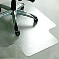 Floortex® Advantagemat® Plus APET Lipped Mat For Low/Standard Pile Carpets, 45” x 53”, Clear