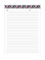 Office Depot® Brand Perforated Fashion Legal Pad, Wide-Ruled, 8 1/2" x 11", White, 3 Pads Per Pack