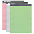 Office Depot® Brand Professional Writing Pads, 8 1/2" x 11 3/4", Legal/Wide Ruled, 50 Sheets, Assorted Colors, Pack Of 3 1 thumbnail image
