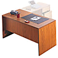 Global® Genoa Double-Pedestal Desk, 29"H x 60"W x 29 1/2"D, Harvest Oak 1 thumbnail image