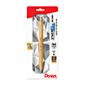 Pentel® EnerGel® Alloy Retractable Gel Pen, Medium Point, 0.7 mm, Gold Aluminum Barrel, Black Ink