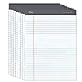 Office Depot® Brand Professional Writing Pads, 8 1/2" x 11 3/4", Legal Ruled/Wide, 50 Sheets, White, Pack Of 8 1 thumbnail image