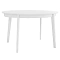 Eurostyle Atle Oval Dining Table, 30"H x 53-1/2"W x 33-1/2"D, Matte White