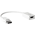 Rocstor DisplayPort (Male) to HDMI (Female) Adapter Converter - 1 Pack - 1 x 20-pin DisplayPort DisplayPort 1.1a Digital Audio/Video Male - 1 x 19-pin HDMI Digital Audio/Video Female - 1920 x 1200 Supported - White