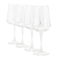 Gibson Home Belinni Classic Wine Glass Set, 15.4 Oz, Clear, Set Of 4 Glasses 1 thumbnail image