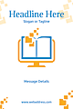 Custom A-Frame Sign, Digital School Book 1 thumbnail image