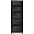 Realspace® Basic Bookcase, 5 Shelves, 70 1/8"H x 27 3/4"W x 11 1/2"D, Black 1 thumbnail image