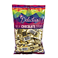 Delectais Milk Chocolate Thins, 14.1 Oz, Gold, Pack Of 2 Bags