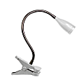 Simple Designs Flexible Gooseneck LED Clip Desk Lamp, Adjustable, White 1 thumbnail image