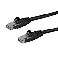 StarTech.com 3ft CAT6 Ethernet Cable - Black Snagless Gigabit CAT 6 Wire - 3ft Black CAT6 up to 160ft - N6PATCH3BK 1 thumbnail image