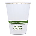 World Centric® Double-Wall Paper Hot Cups, 12 Oz, White, Pack Of 1,000 Cups