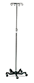 Medline Aluminum 5-Leg IV Poles, Chrome, Case Of 2