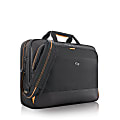 Solo New York Urban Ultra Laptop Case With 17.3” Laptop Pocket, 13-3/4”H x 18-1/2”W x 4”D, Black/Orange 1 thumbnail image