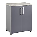 Ameriwood™ Home Latitude 2-Door Base Cabinet, 3 Shelves, Graphite/Gray