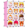 Mount-It! Children's Steel Portable Clothes Closet Rack With XL Storage Cubes, 57”H x 43-1/8”W x 18-7/16”D, Pink 1 thumbnail image