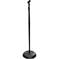 Pyle Compact Base Microphone Stand, Black