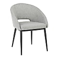 LumiSource Renee Chair, Black/Gray