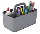 Realspace™ Stackable Storage Caddy, Small Size, Gray 1 thumbnail image