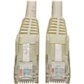 Tripp Lite Cat6 GbE Gigabit Ethernet Snagless Molded Patch Cable UTP White RJ45 M/M 8ft 8' - 1x RJ-45 Male Network - N201008WH 1 thumbnail image