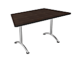 WorkPro Flex Collection Trapezoid Table Top Espresso - Office Depot