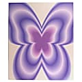 Top Flight Fashion 2-Pocket Folder, 9-7/8" x 11-13/16", Purple Butterfly 1 thumbnail image