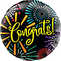 Amscan Congrats Foil Balloon, Circle, 18", Fireworks 1 thumbnail image
