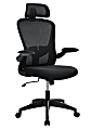 ALPHA HOME Mesh Swivel Office Task Chair With Headrest, Black