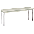 HON® Laminate All-Purpose Utility Table, 29"H x 18"W x 72"D, Loft/Chrome