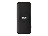 Tripp Lite Portable Wireless Charging Power Bank - 10,000 mAh, Qi Certified, Apple and Samsung Compatible, Black - Wireless power bank - 10000 mAh - 10 Watt - 3 A - QC 3.0 - 2 output connectors (USB, 24 pin USB-C) - on cable: USB, USB-C - black 1 thumbnail image