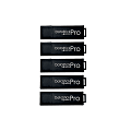 Centon DataStick Pro USB Flash Drives, USB 3.0, 32GB, Black, Pack Of 5, S1-U3P6-32G-5B